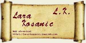 Lara Kosanić vizit kartica